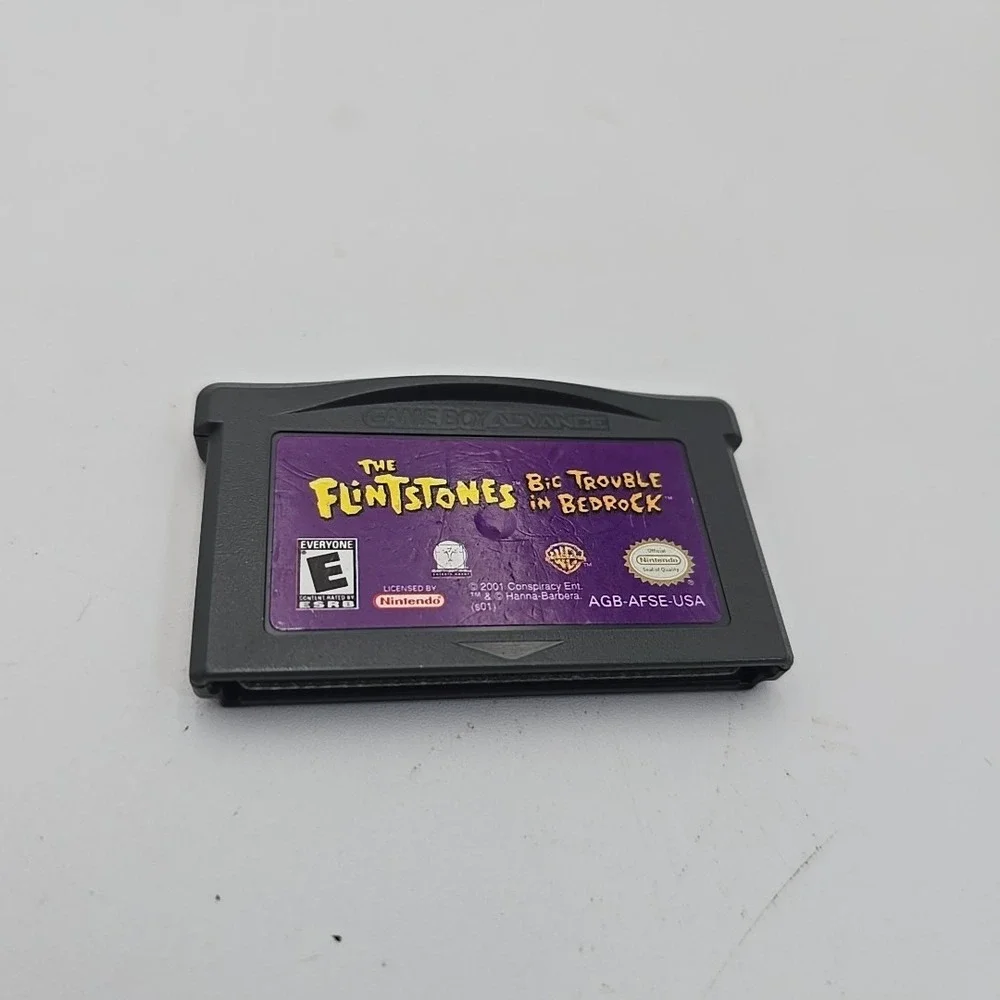 The Flintstones: Big Trouble in Bedrock Nintendo Game Boy Advance Authentic CART